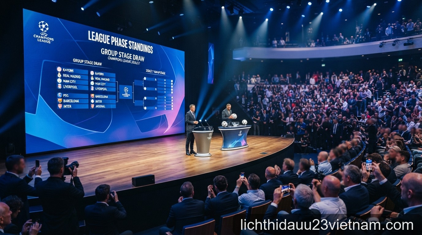 Vòng bảng Champions League 2026/27: Thể thức mới và những bảng đấu tử thần đáng chú ý